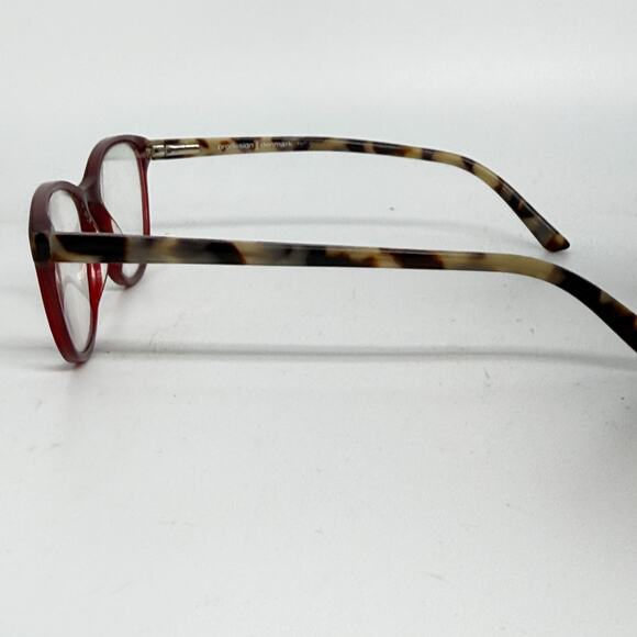 Prodesign Denmark Eyeglasses Frames Red Multicolor 3600 4122 49-17-135 20522 - Picture 2 of 7